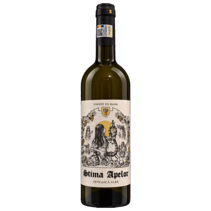 Sticlă de vin Știma Apelor Fetească Albă, Esențe de Basm